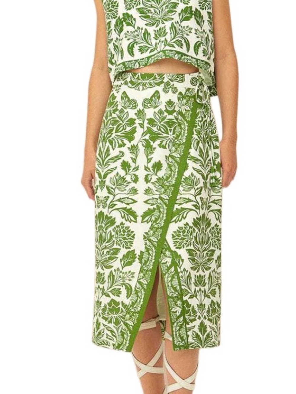 Farm Rio Delicate Tapestry Print Skirt and top set